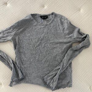 Top Shop Lettuce-Trimmed Crop Top